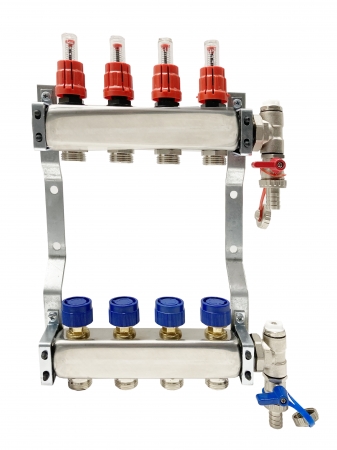 INOX steel manifold for underfloor heating - Platinium M