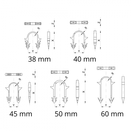 Tacker staples clips - 3